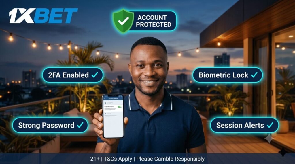 1xBet account secure